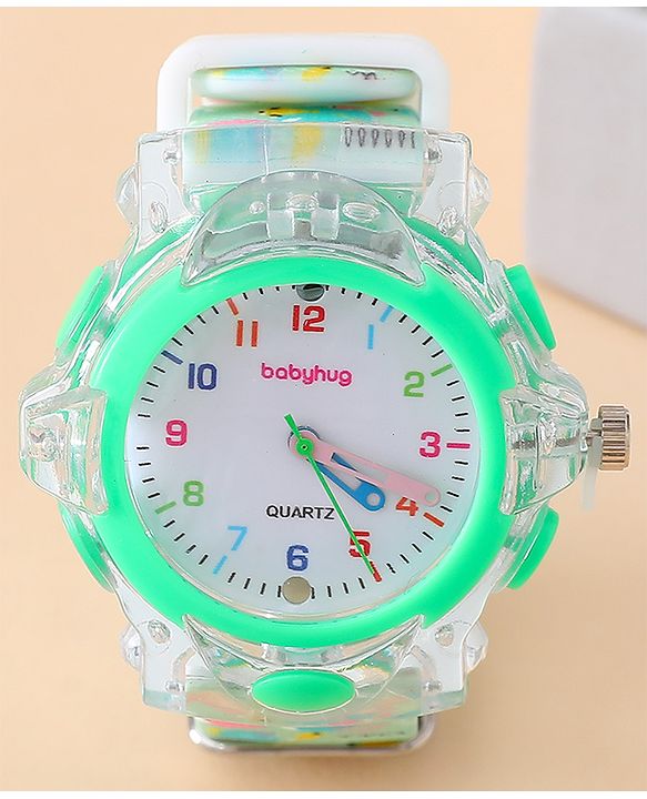 Babyhug Free Size Analog Watch - Green