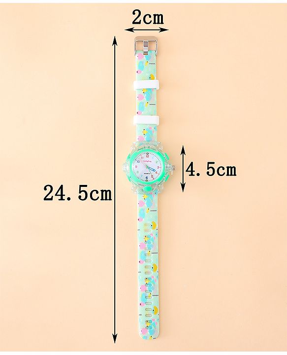 Babyhug Free Size Analog Watch - Green