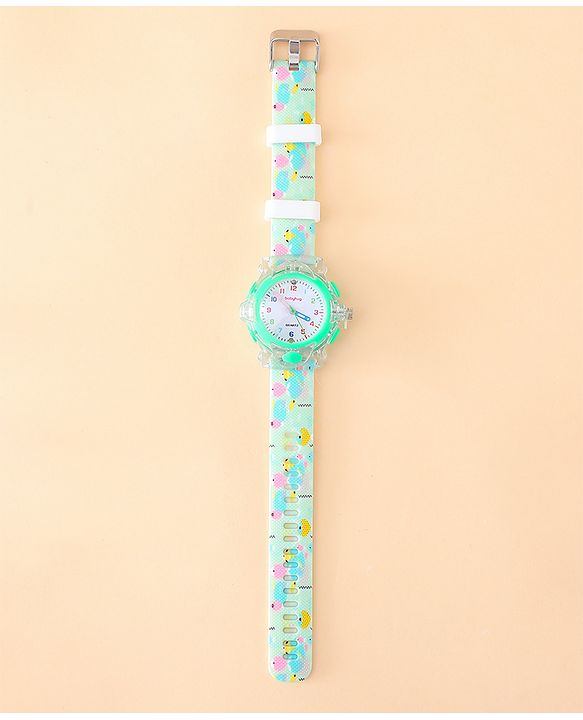 Babyhug Free Size Analog Watch - Green