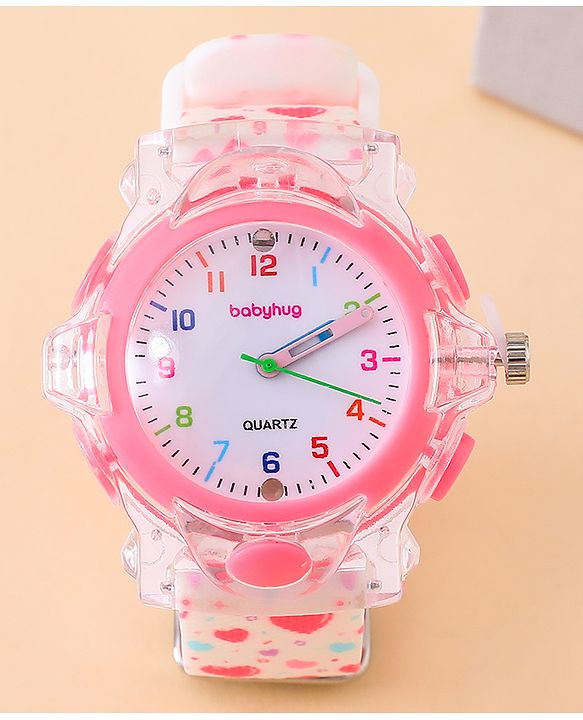 Babyhug Free Size Analog Watch - Pink