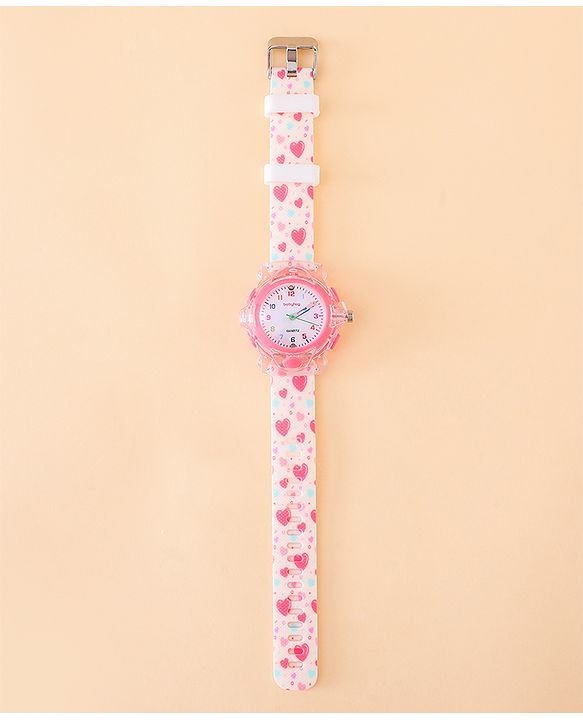 Babyhug Free Size Analog Watch - Pink