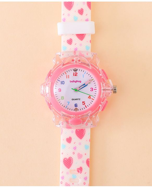 Babyhug Free Size Analog Watch - Pink