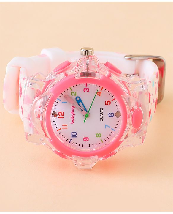 Babyhug Free Size Analog Watch - Pink