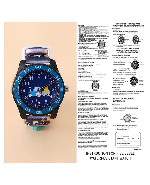 Babyhug Free Size Analog Watch - Black
