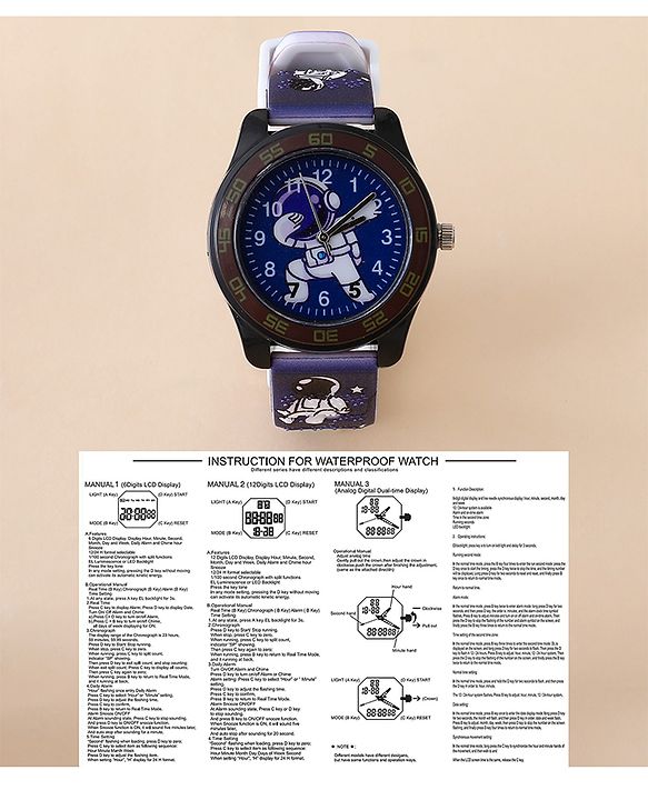 Babyhug Free Size Analog Watch - Dark Blue