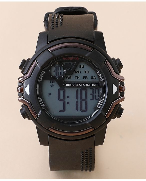 Babyhug Free Size Digital Watch - Black