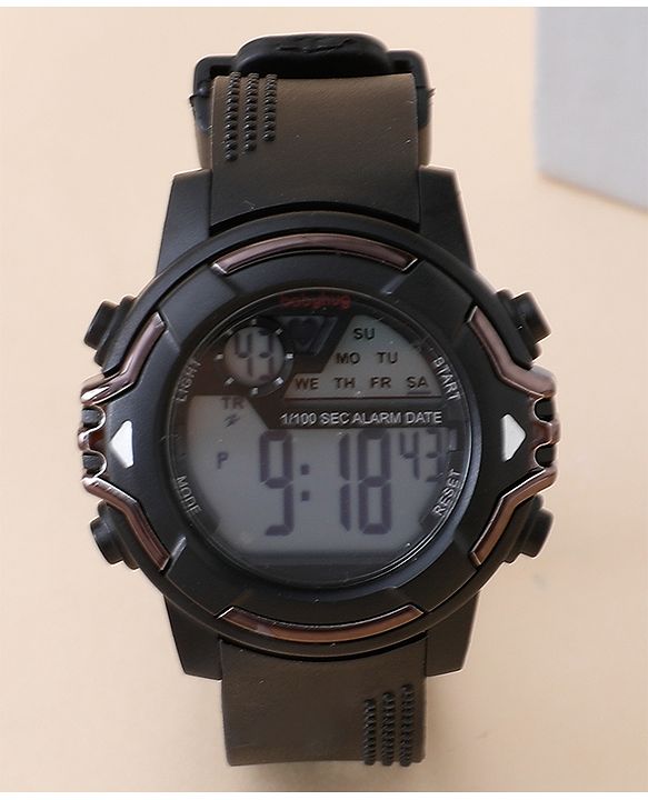 Babyhug Free Size Digital Watch - Black