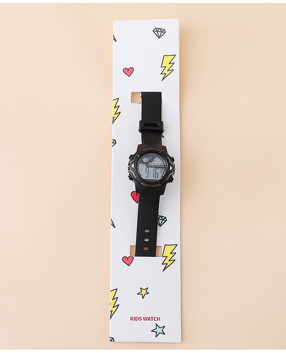 Babyhug Free Size Digital Watch - Black