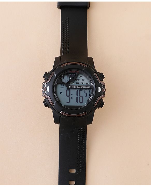 Babyhug Free Size Digital Watch - Black