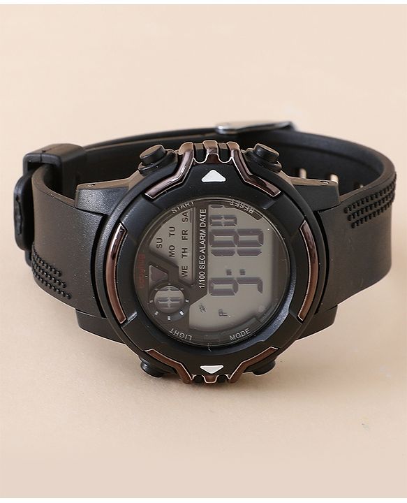 Babyhug Free Size Digital Watch - Black