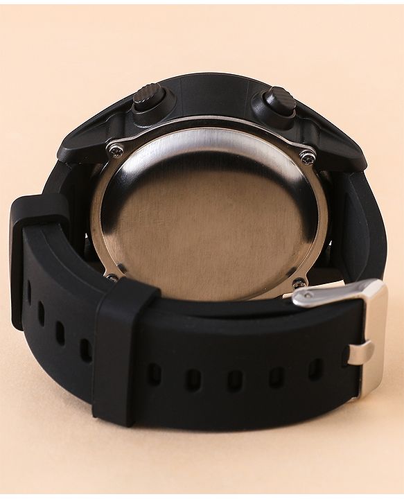 Pine Kids Free Size Digital Watch - Black