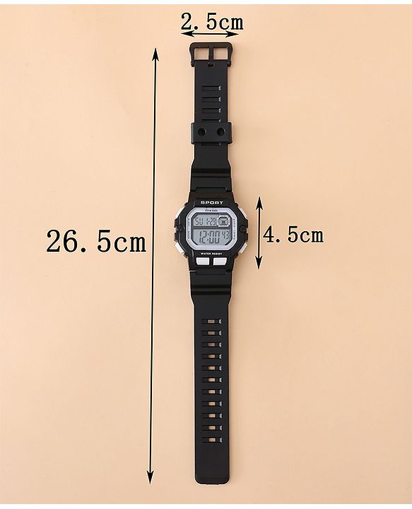 Pine Kids Free Size Digital Watch - Black