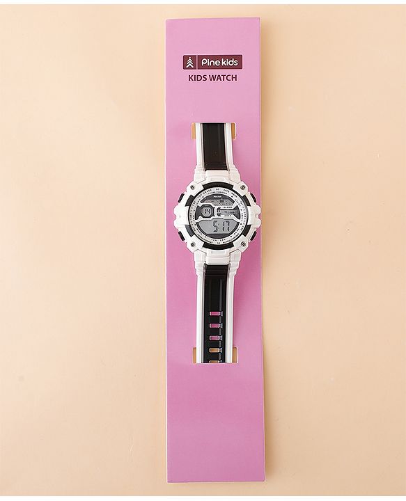 Pine Kids Free Size Digital Watch - Black