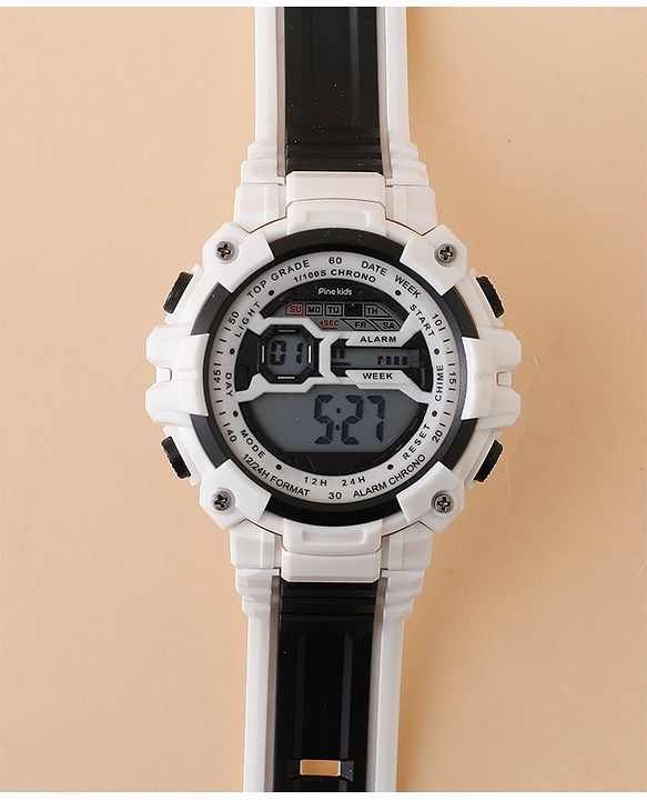 Pine Kids Free Size Digital Watch - Black
