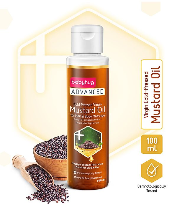 Babyhug Advanced Cold-Pressed Virgin Mustard Oil - 500 ml