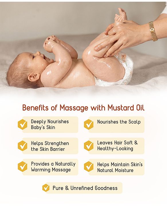 Babyhug Advanced Cold-Pressed Virgin Mustard Oil - 500 ml