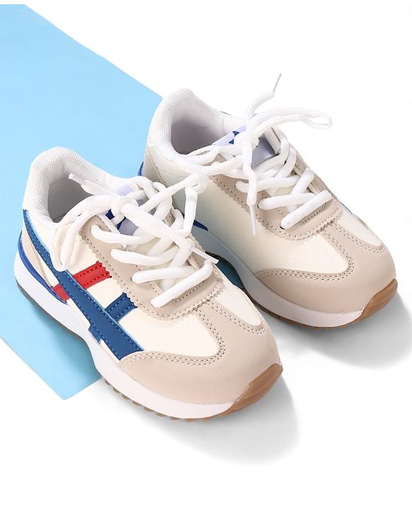 Cute Walk by Babyhug Lace Up Solid Sneaker Shoes - Black