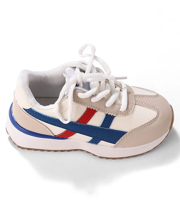 Cute Walk by Babyhug Lace Up Solid Sneaker Shoes - Black