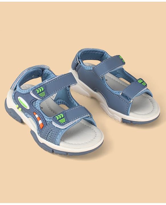 Cute Walk by Babyhug Velcro Closure Sandals With Applique - Blue