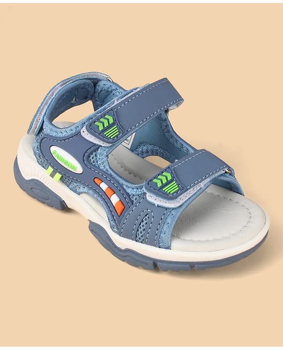 Cute Walk by Babyhug Velcro Closure Sandals With Applique - Blue