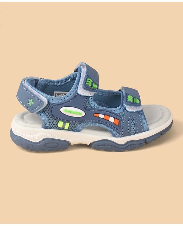 Cute Walk by Babyhug Velcro Closure Sandals With Applique - Blue