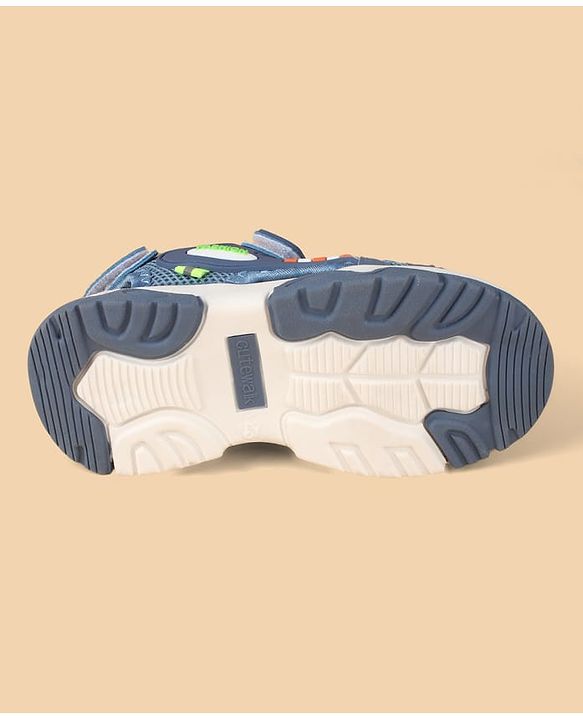 Cute Walk by Babyhug Velcro Closure Sandals With Applique - Blue