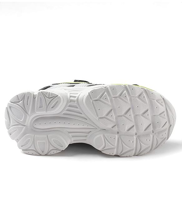 Cute Walk by Babyhug Velcro Closure Sneaker Shoes With Star Applique - Grey