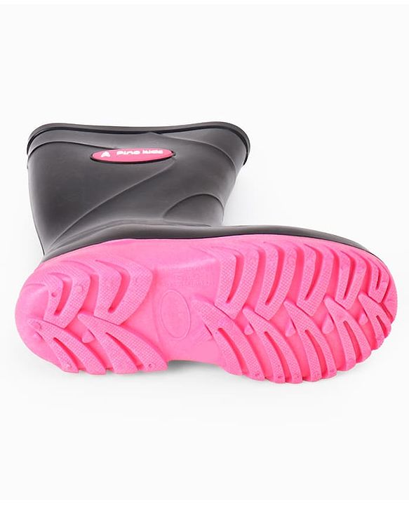 Pine Kids Slip On Rain Boots - Black