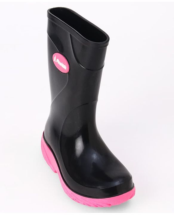 Pine Kids Slip On Rain Boots - Black