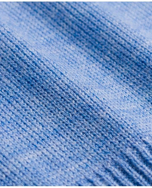 Pine Kids Knit Full Sleeves Solid Pullover Sweater - Light Blue