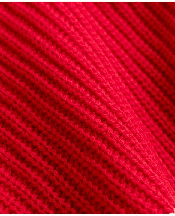 Pine Kids Knit Full Sleeves Striped Pullover Sweater - Red