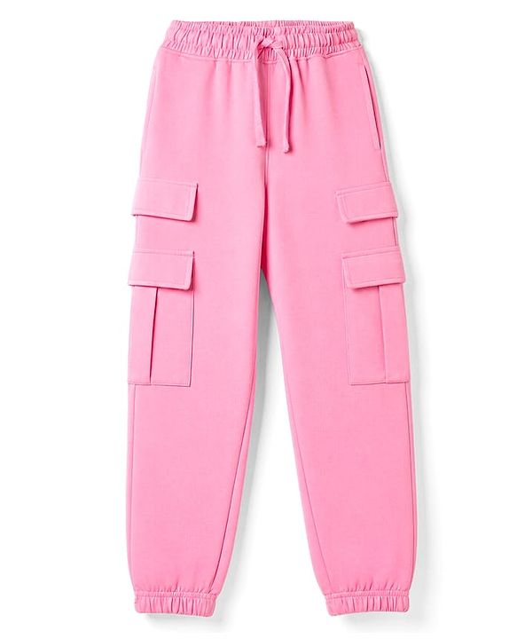 Pine Kids Cotton Knit Full Length Lounge & Track Pants With Pockets - Pink