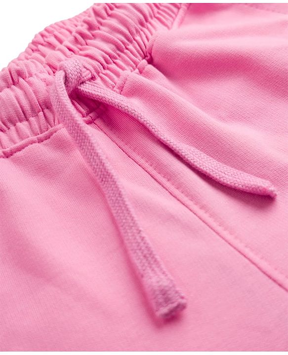 Pine Kids Cotton Knit Full Length Lounge & Track Pants With Pockets - Pink