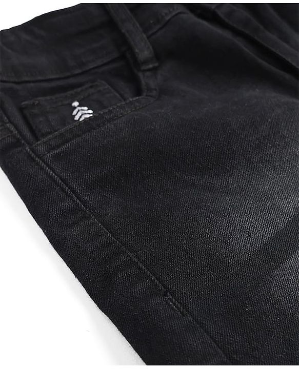 Pine Kids Denim Woven Full Length Striped Jeans - Grey