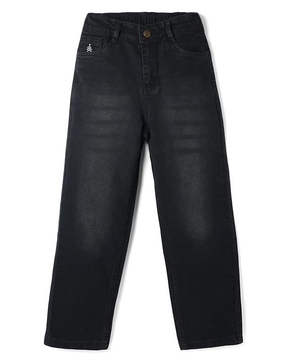 Pine Kids Denim Woven Full Length Jeans - Black