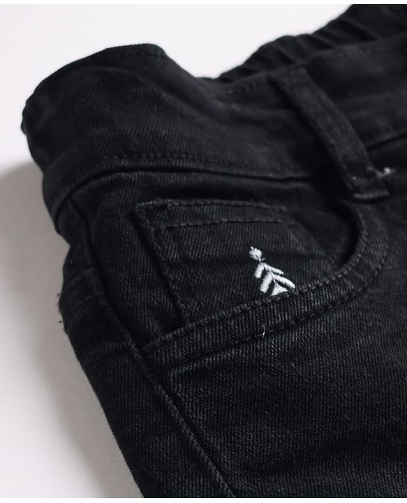 Pine Kids Denim Woven Full Length Jeans - Black