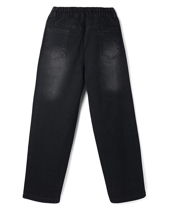 Pine Kids Denim Woven Full Length Jeans - Black
