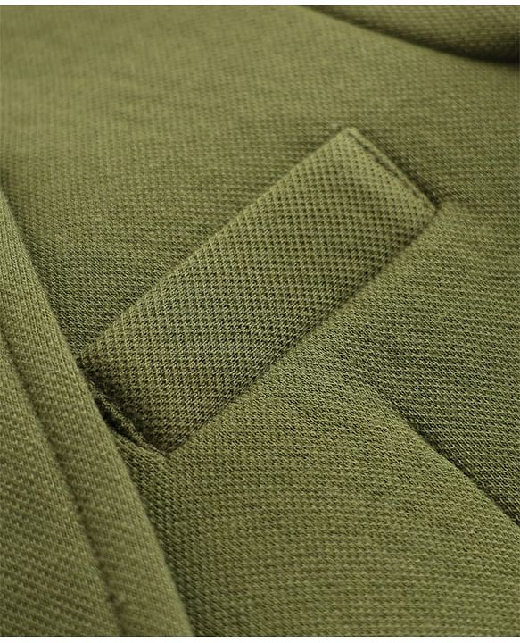 Pine Kids Cotton Mix Knit Full Sleeves Solid Blazer With T Shirt - Olive Green