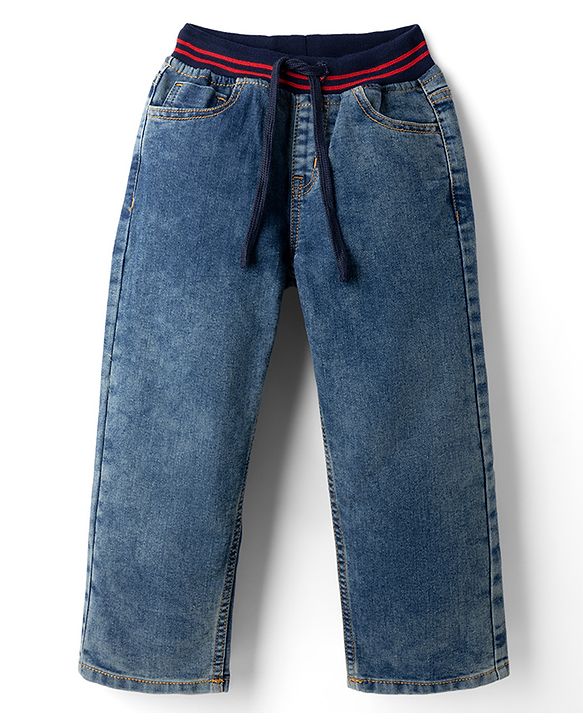 Pine Kids Denim Woven Full Length Jeans - Navy Blue