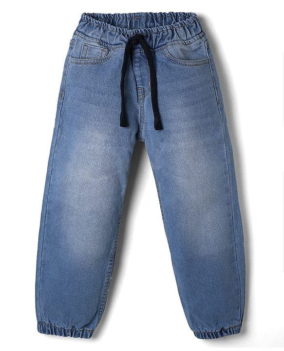 Pine Kids Denim Woven Full Length Jeans in Light/Sky Blue