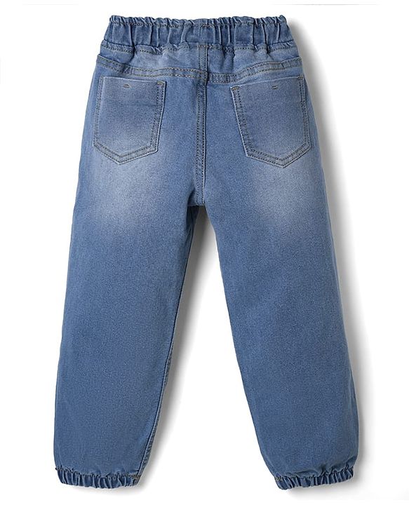 Pine Kids Denim Woven Full Length Jeans in Light/Sky Blue