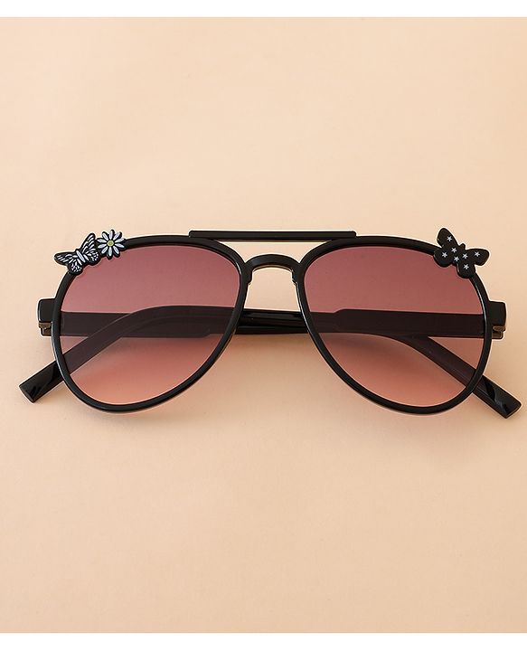 Babyhug Solid Coloured Sunglasses - Black