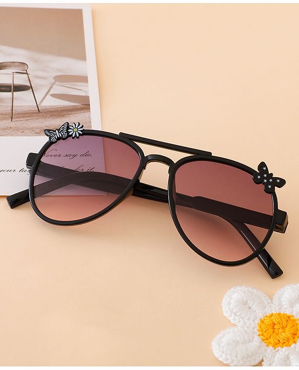 Babyhug Solid Coloured Sunglasses - Black