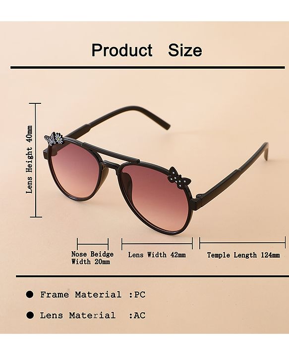 Babyhug Solid Coloured Sunglasses - Black