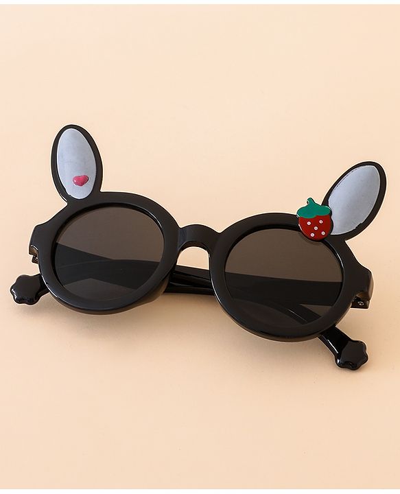Babyhug Solid Coloured Sunglasses With Applique - Black