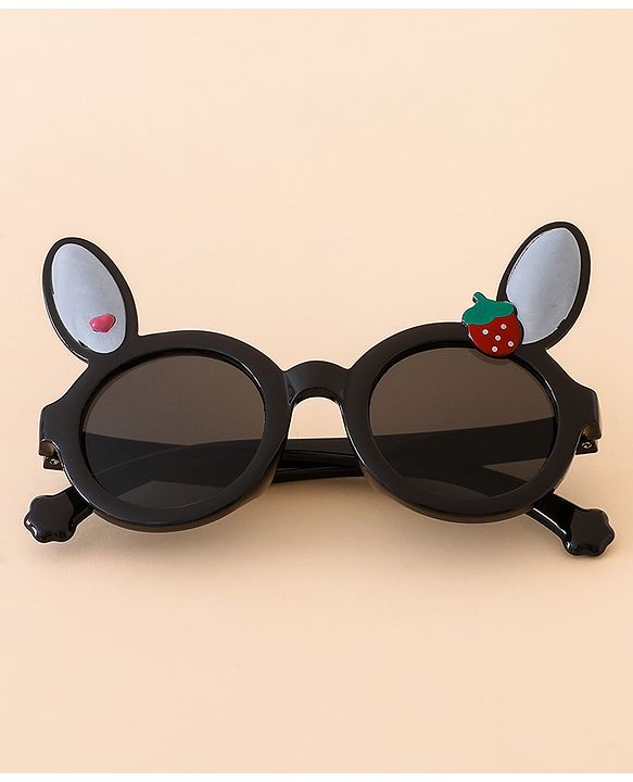 Babyhug Solid Coloured Sunglasses With Applique - Black