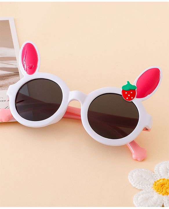 Babyhug Solid Coloured Sunglasses With Applique - Black