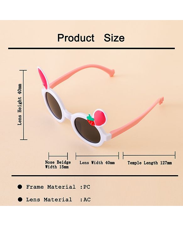 Babyhug Solid Coloured Sunglasses With Applique - Black