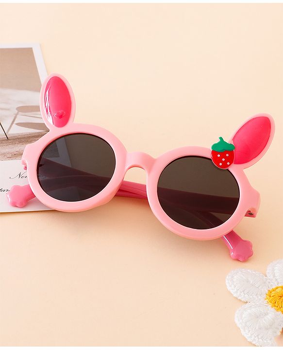 Babyhug Solid Coloured Sunglasses With Applique - Black