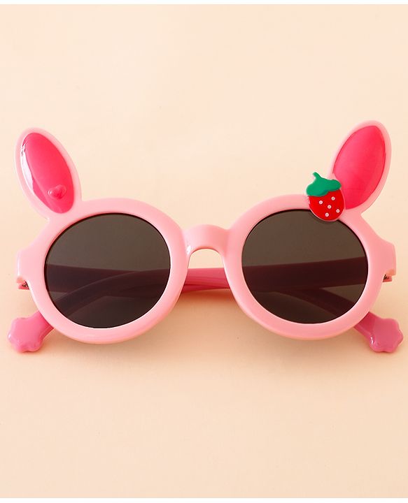 Babyhug Solid Coloured Sunglasses With Applique - Black